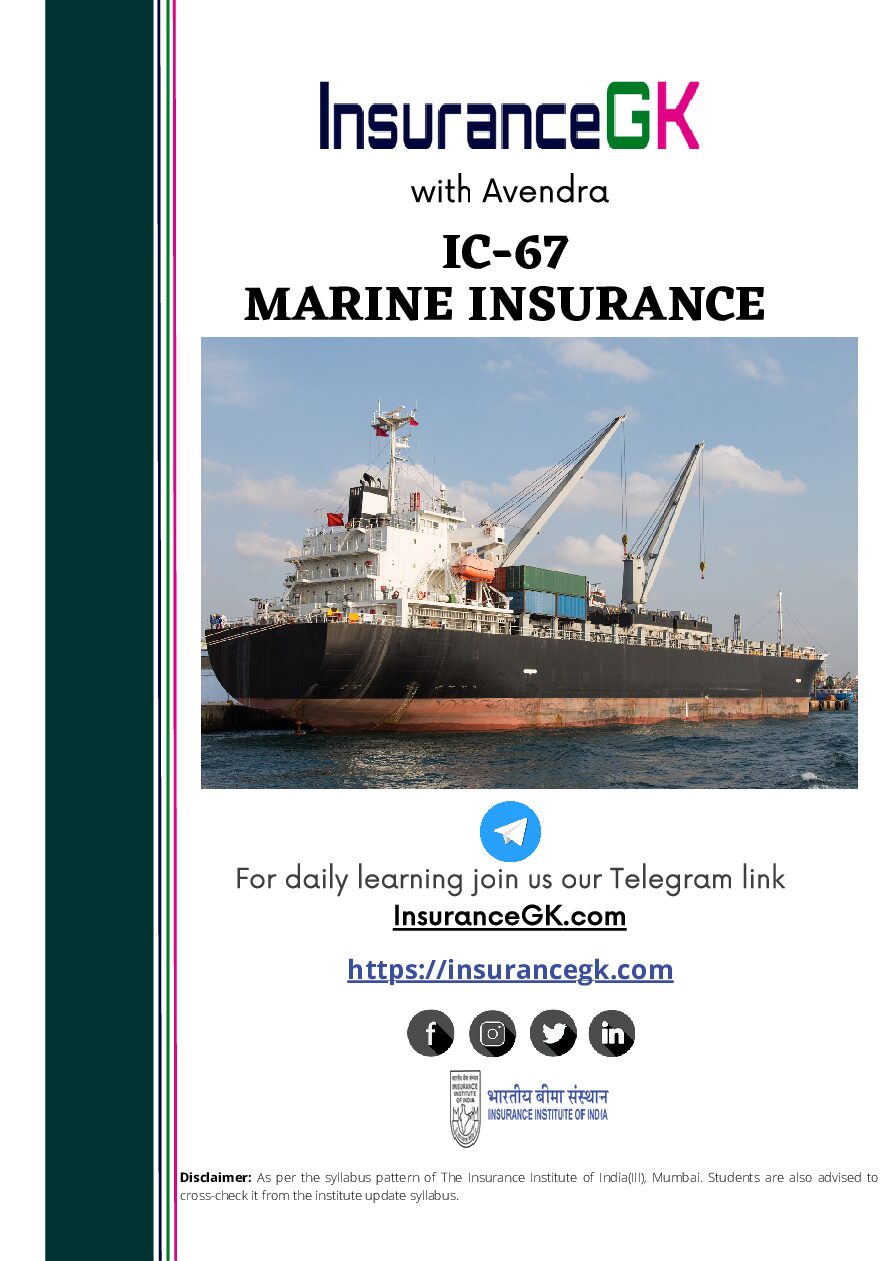 IC-67 marine insurance_insurancegk
